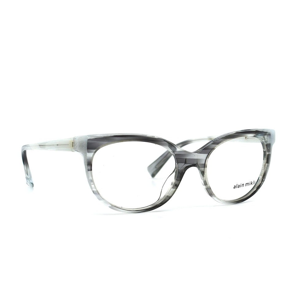 ALAIN MIKLI A03078 002 GREY WHITE AUTHENTIC EYEGLASSES FRAMES - Picture 2 of 9